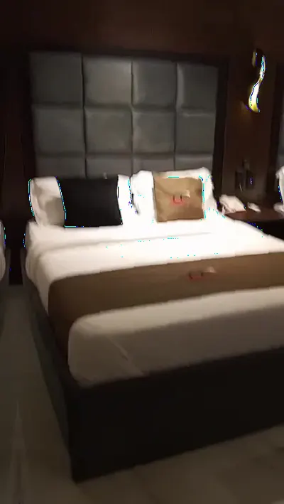 Platinum Double — two king beds and a seating corner